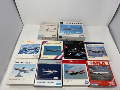Herpa Wings 1:500 - Mega lot Bundle - 10 aircrafts Commercial and Regional Fleet