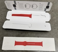 Apple Watch Silicon sport Band Unsure Of Size for Watch 4 5 6 7 8 SE - red