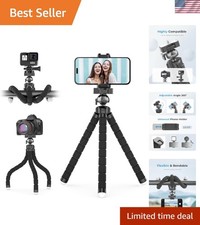 Versatile Flexible Phone Tripod with Remote - Ideal for Photography and Vlogging
