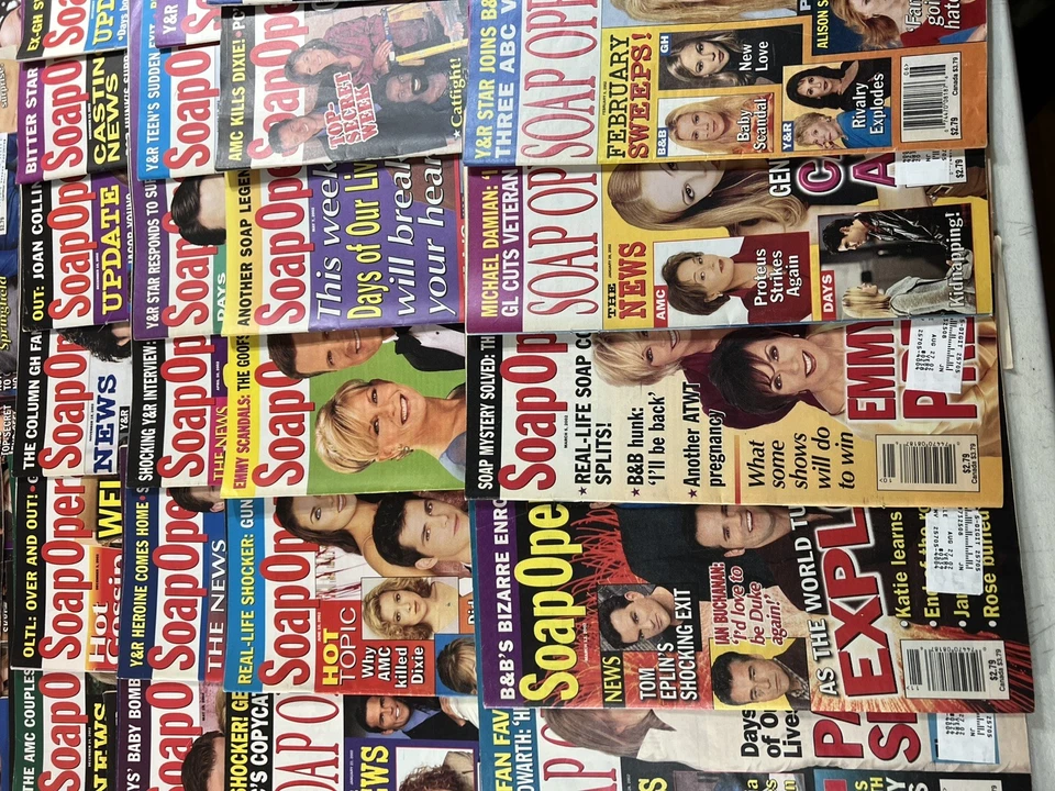 Lot of Over 50, Soap Opera Digest Magazines 2002 Y&R B&B GH DAYS TV Soaps - Image 3 of 4