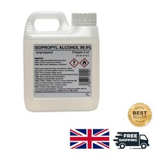 99.9% Isopropyl Alcohol 1L - Pure Disinfectant for Electronics, Cleaning, & More