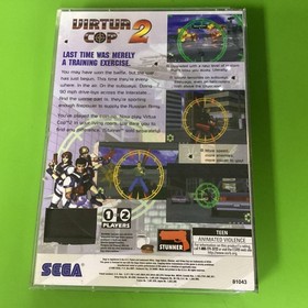 Virtua Cop 2 (Sega Saturn, 1996) Cib Manual (Tested & Works)