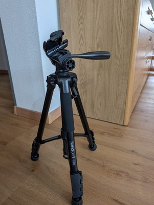 Kingjoy VT-860 leichtes Flip Lock Video Stativ mit Dreiwege Kopf-4 Abschnitt 