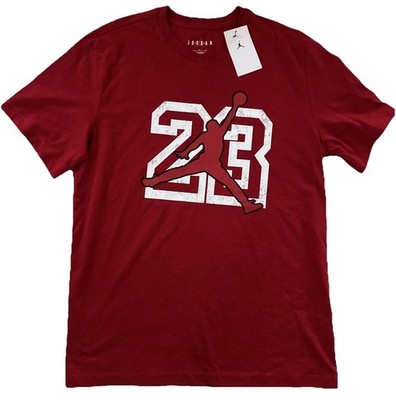 JORDAN JUMPMAN 23 RED GRAPHIC TEE SHIRT MENS LARGE BASKETBALL NEW