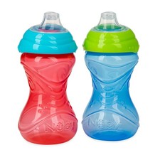Soft Spout Sippy Cup 10 oz 2-Pack Leak-Proof Toddler Training Cup with Handles