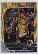 2019 Panini NBA Hoops Premium Stock Gold Flash Prizm 9/10 Jeremy Lamb #263 3c7