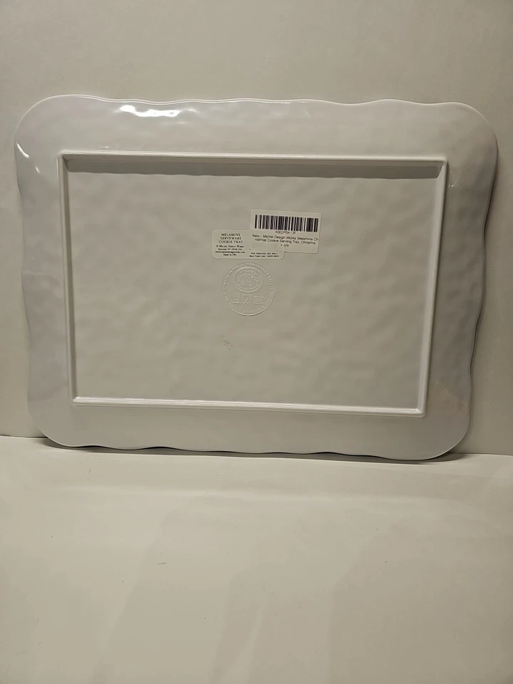 Michel Design Works Christmas Joy Santa Sleigh & Reindeer Melamine Cookie Tray  - Image 2 of 3