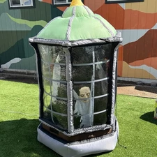 Rare Gemmy 6ft Halloween Airblown Inflatable Animated Rotaing Demon Tower Sound