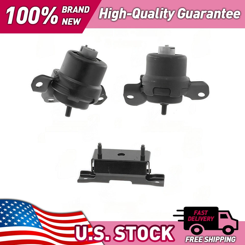 Engine Motor Mount Kit for Chevrolet Suburban 2021 2022 2023 2024 6.2L V8 - Image 3 of 4