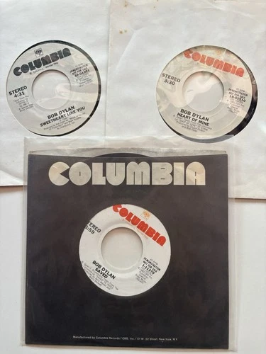 Bob Dylan PROMO 45 Lot Of 3 MINT