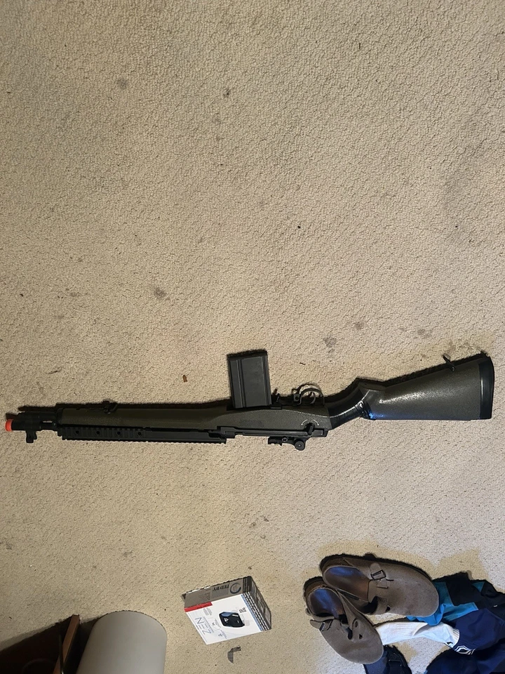 Aftermath M14 Airsoft Rifle Aeg With Battery Green Color - Image 3 of 3