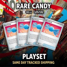 4 x Rare Candy Playset 125/132 Reg NM - Pok mon ENG