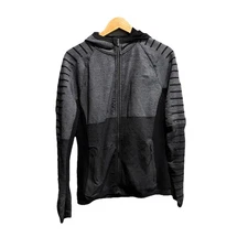 Smartwool Black Intraknit Merino Wool Fleece Men's Full Zip Hoodie Size M