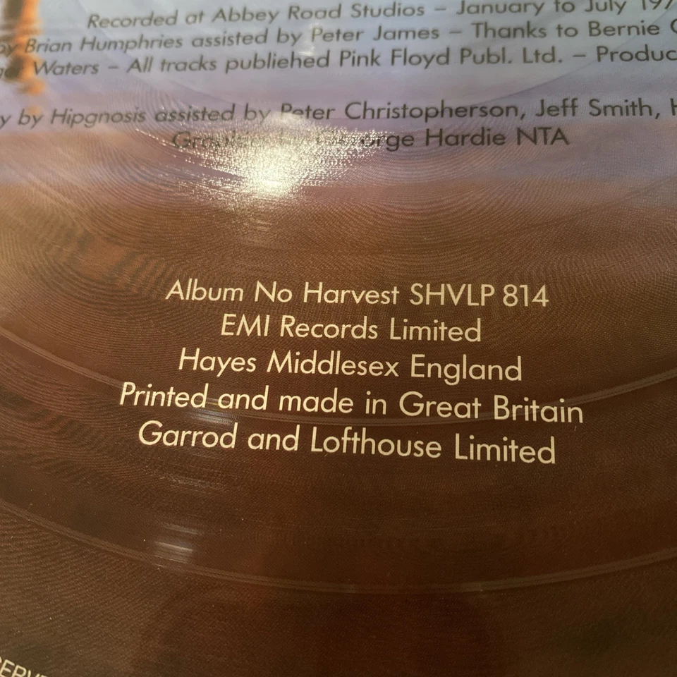 Pink Floyd Wish You Were Here Picture Disc Vinyl - Image 4 of 4