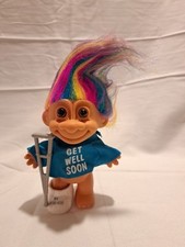 Get Well Soon Troll - 5" Russ Doll - NEW - boot / cast and crutch