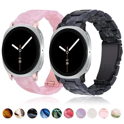 Resin Link Bracelet Band Strap for Samsung Galaxy Watch 9 8 40/44mm Classic 46mm