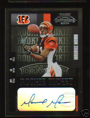2004 PLAYOFF CONTENDERS MAURICE MANN AUTOGRAPH - Picture 1 of 1