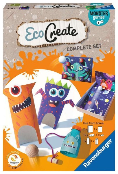 Ravensburger Kinder Bastelset Ecocreate Monstergames | Kinder Kreativset Ab 6 J.-image