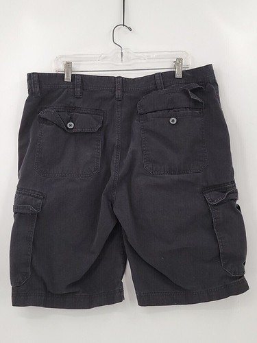 Pantalones Cortos Carga St. John's Bay Para Hombre Adulto Talla 38 Negros 100% Algodón Ropa Informal - Imagen 2 de 7