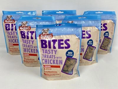 BAKERS Bites with Chicken, Dog Treats 130g, Pack of 6
