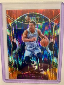 2020-21 Select Desmond Bane RC Red White Orange Shimmer Concourse #90