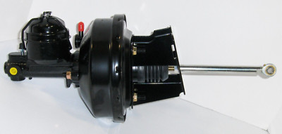 1960-1966 Chevy Truck Black 9'' Power Brake Booster Conversion Kit Drum Brakes
