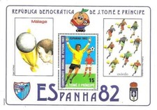 Timbre Sports Football St Thomas et Prince 679 ** non dentelé (70505EN)