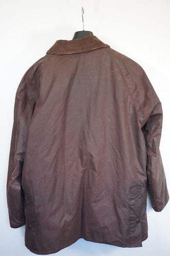 RARO | CHAQUETA DE CERA BARBOUR BEDALE VINTAGE 41 FORRO VERDE NARANJA MEDIO - Imagen 4 de 19