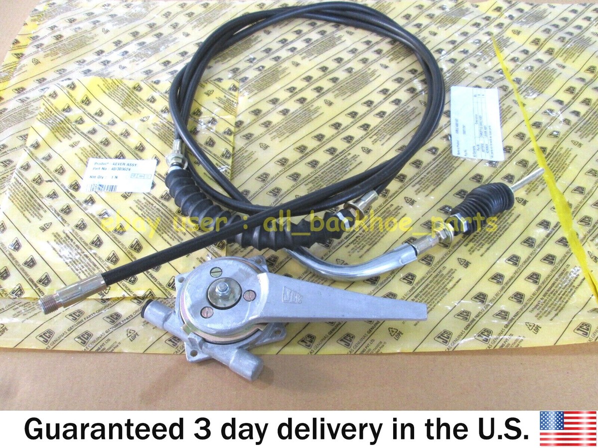 JCB BACKHOE - GENUINE JCB THROTTLE CABLE ASSEMBLY (PART NO