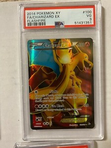 14 Pokemon Xy Flashfire 100 Full Art Charizard Ex 100 106 Psa 3 Ebay