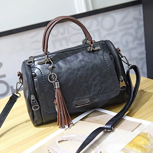 Damen Leder Tasche Shopper Handtasche Schultertasche Umhängetasche Tragetasche - Bild 9 von 17