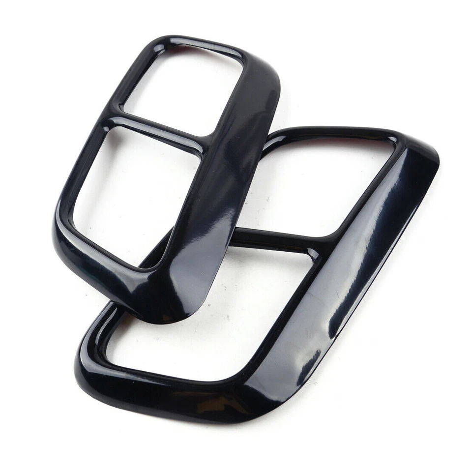 2x Black Exhaust Mufflers Cover Fit For Land Rover Range Rover Sport 2018 2019 - Image 2 of 4