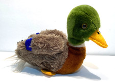 Dakin  Co. 1982 Plush Mallard Duck - Green Brown Yellow Blue - 9 x 7 inches