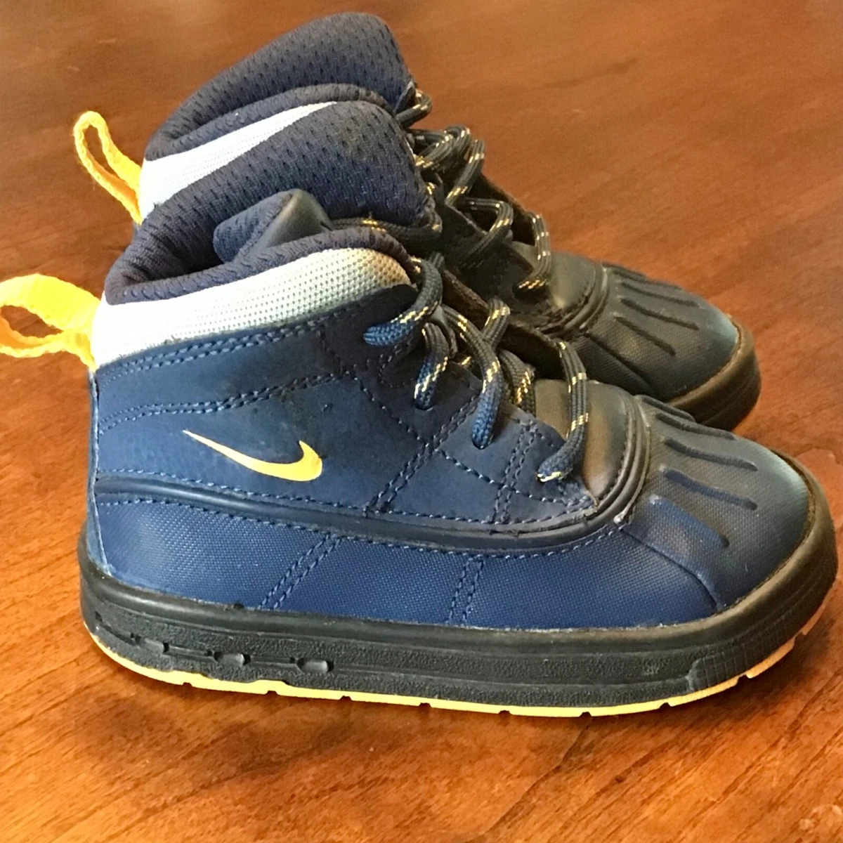 Nike ACG Woodside 2 High TD Navy Blue Toddler Boots Size 6C 542874