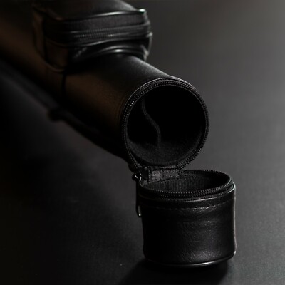 OKKO 1x1 Hard Round Pool Cue Case In Burgundy - Protective