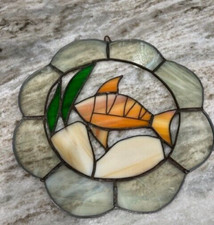 Stained Glass Fish Design Sun Catcher