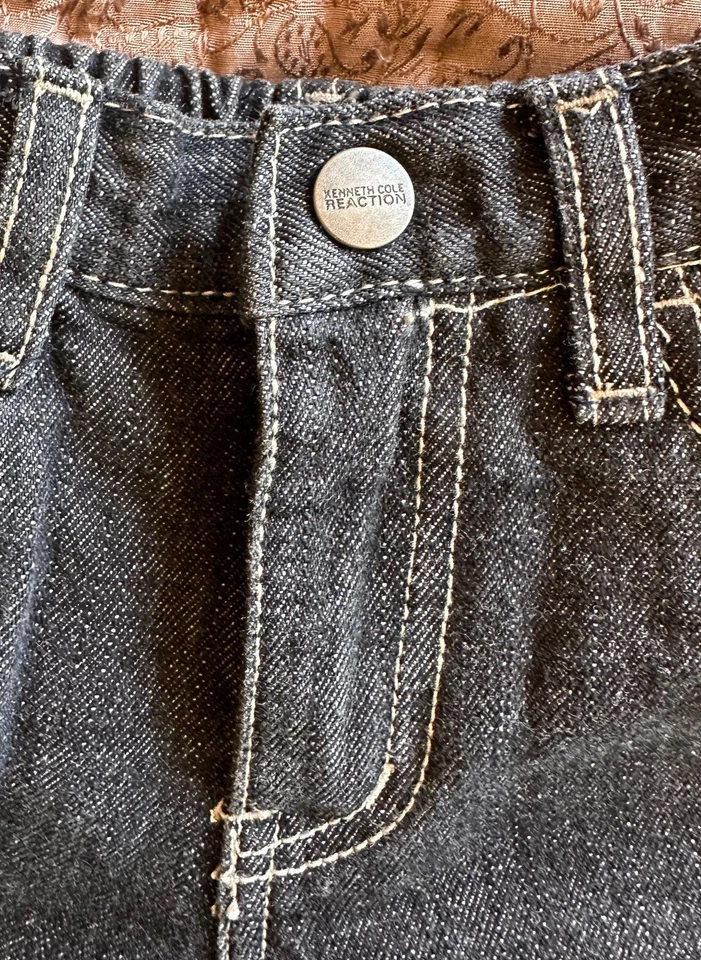Pantalones de mezclilla Kenneth Cole Reaction para niños negros lavados talla 18 meses Foto 2 de 4