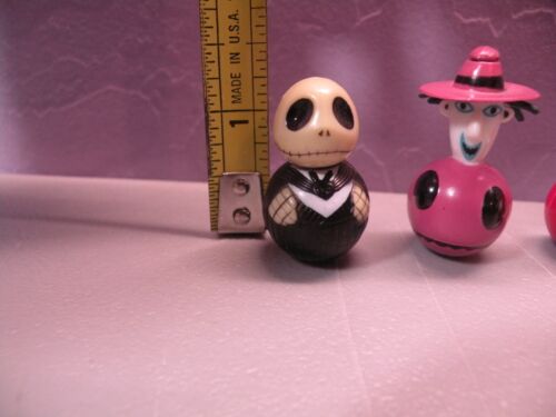 6 Disney Touchstone Pictures Sega Nightmare Before Christmas Figures Roly Poly - Imagen 2 de 5