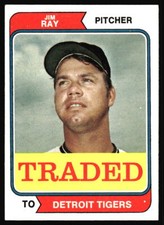 1974 Topps Jim Ray #458T Detroit Tigers