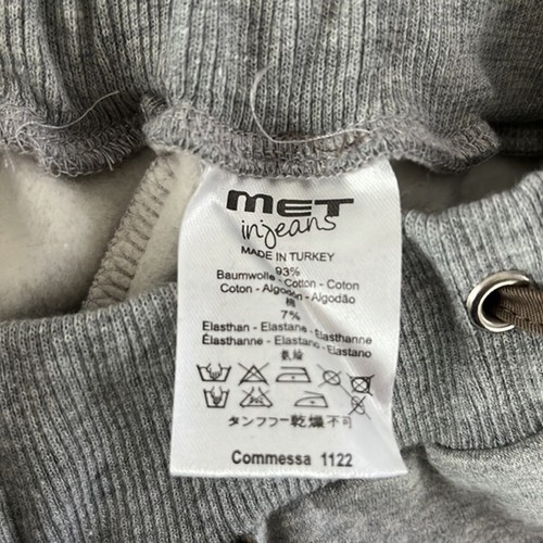 NEW Met Jeans Italy Kids Sweatpants with Suspenders Gray 4-5 XS - Picture 10 of 10