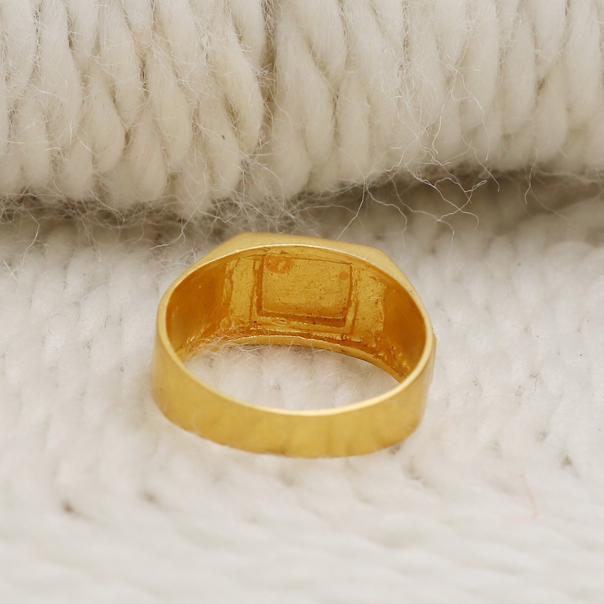20k Yellow Gold Ring, 20k Fine Gold Handmade Ring for unisex or