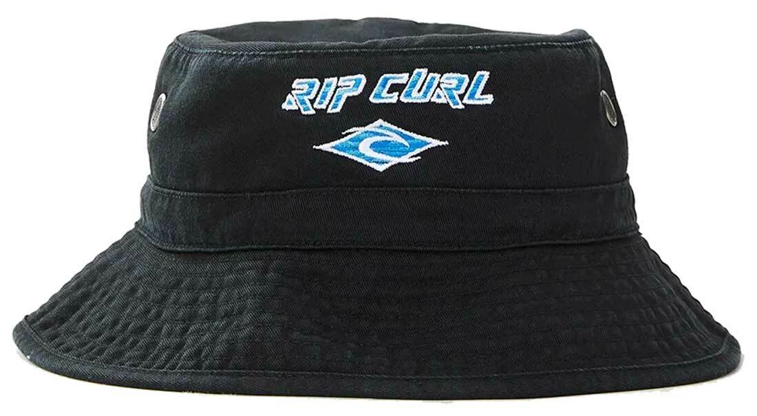 Rip Curl Icons Mid Brim Bucket Hat - Washed Black - New | eBay