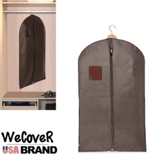 Suit bag Garment/ Dress Cover/Travel Bag Dust Proof/Breathable-Brown 1 Piece