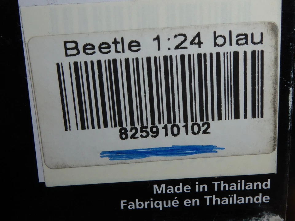 Maisto 1/25 Volkswagen VW New Beetle Blau-Metalic, 1:25, neuwertig IN Conf - Immagine 4 di 4