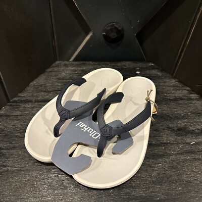 Olukai Trench blue/mist grey Flip Flops in Women display picture 2