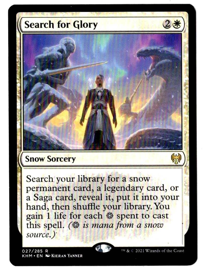 Search For Glory 2021 Kaldheim MTG Snow Sorcery Rare Search For Glory 2021 Kaldheim MTG Snow Sorcery Rare