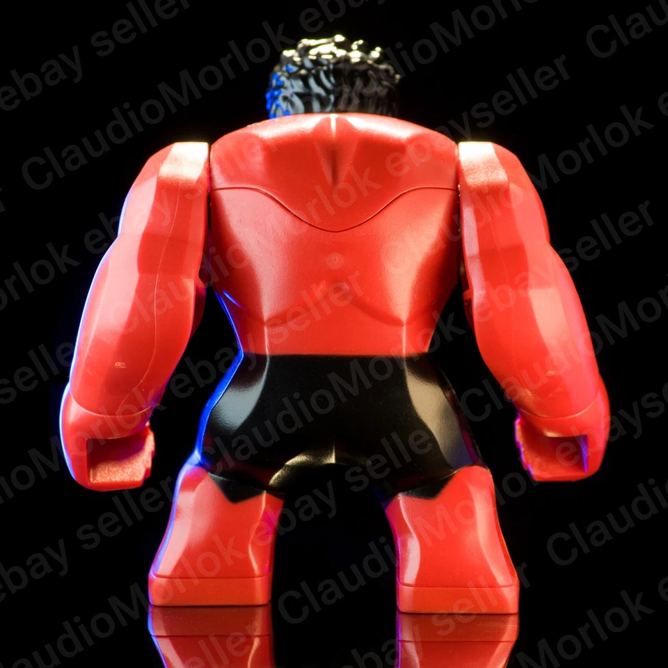 ⭐ LEGO Red Hulk sh370 Minifigure Hulk Marvel sh0370 Avengers Super Heroes 76078 - Immagine 3 di 4