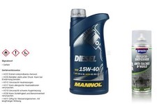 1 Liter MANNOL Motoröl SAE 15W-40 DIESEL Engine Öl Presto Öl-Fleck-Entferner