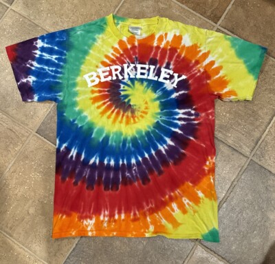 Berkeley California Vintage 1990's T-Shirt Port & Co Tie Dye Adult Size Med
