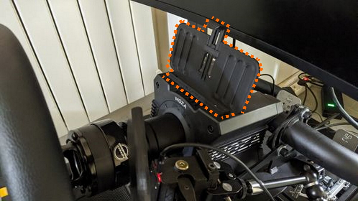 Supporto Per Volante MOZA R3/R5/R9/R12 Con Dashboard Per Telefono MOZARacing Nox3d PS4/PS5